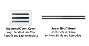 What’s the difference between an AC Vent Cover and a Linear Slot Diffuser?