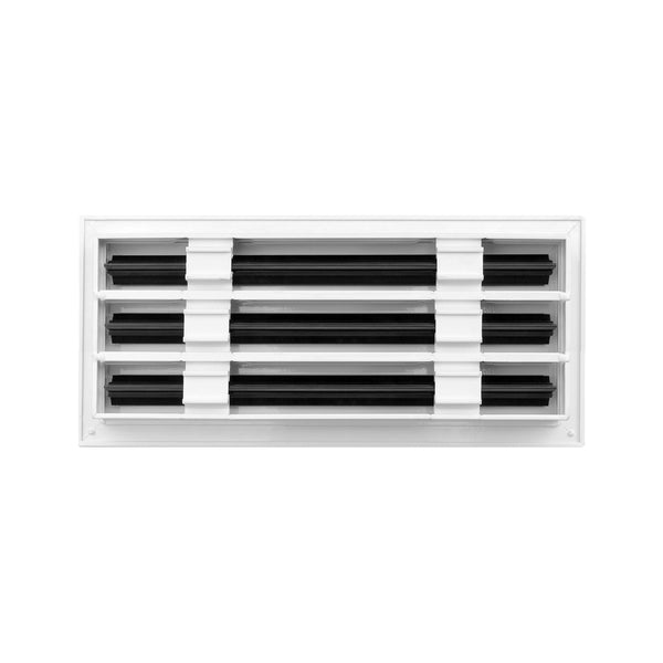 BUILDMART - 12 White Inch Linear Slot Diffuser - 3 Slot - Triple Slot - Decorative Linear Air - Modern Vent Cover for Ceiling, Walls & Floors - Texas Buildmart