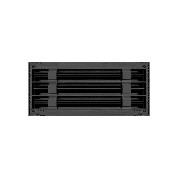 BUILDMART - 12 Black Inch Linear Slot Diffuser - 3 Slot - Triple Slot - Decorative Linear Air - Modern Vent Cover for Ceiling, Walls & Floors - Texas Buildmart