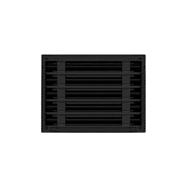 BUILDMART - 12x10 Black Modern AC Vent Cover - Decorative Air Vent - Standard Linear Slot Diffuser - Register Grille for Ceiling, Walls & Floors - Texas Buildmart