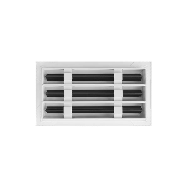 BUILDMART - 12x6 White Modern AC Vent Cover - Decorative Air Vent - Standard Linear Slot Diffuser - Register Grille for Ceiling, Walls & Floors - Texas Buildmart