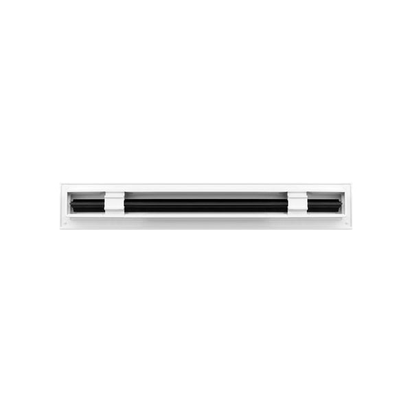 BUILDMART - 18 White Inch Linear Slot Diffuser - 1 Slot - Single Slot - Decorative Linear Air - Modern Vent Cover for Ceiling, Walls & Floors - Texas Buildmart