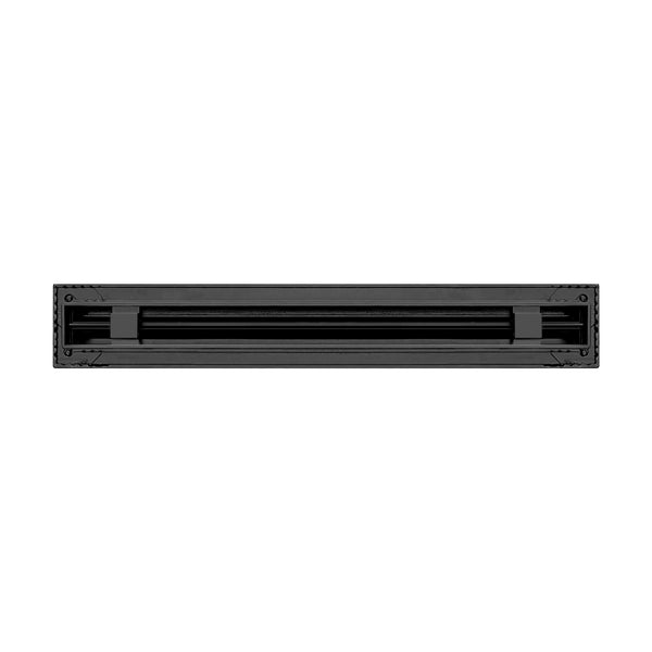 BUILDMART - 18 Black Inch Linear Slot Diffuser - 1 Slot - Single Slot - Decorative Linear Air - Modern Vent Cover for Ceiling, Walls & Floors - Texas Buildmart