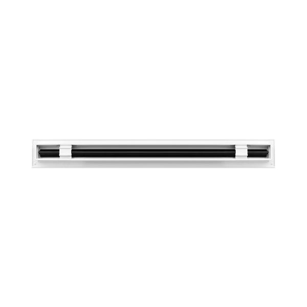 BUILDMART - 24 White Inch Linear Slot Diffuser - 1 Slot - Single Slot - Decorative Linear Air - Modern Vent Cover for Ceiling, Walls & Floors - Texas Buildmart