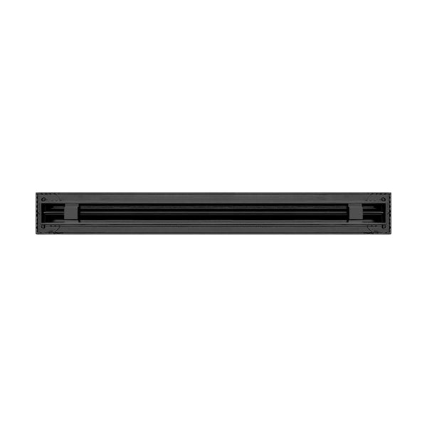 BUILDMART - 24 Black Inch Linear Slot Diffuser - 1 Slot - Single Slot - Decorative Linear Air - Modern Vent Cover for Ceiling, Walls & Floors - Texas Buildmart