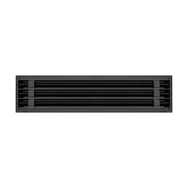 BUILDMART - 24 Black Inch Linear Slot Diffuser - 3 Slot - Triple Slot - Decorative Linear Air - Modern Vent Cover for Ceiling, Walls & Floors - Texas Buildmart