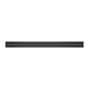 Front of 36 Inch 1 Slot Linear Air Vent Cover Black - 36 Inch 1 Slot Linear Diffuser Black - Texas Buildmart