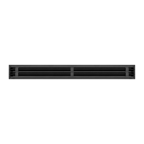 BUILDMART - 36 Black Inch Linear Slot Diffuser - 2 Slot - Double Slot - Decorative Linear Air - Modern Vent Cover for Ceiling, Walls & Floors - Texas Buildmart