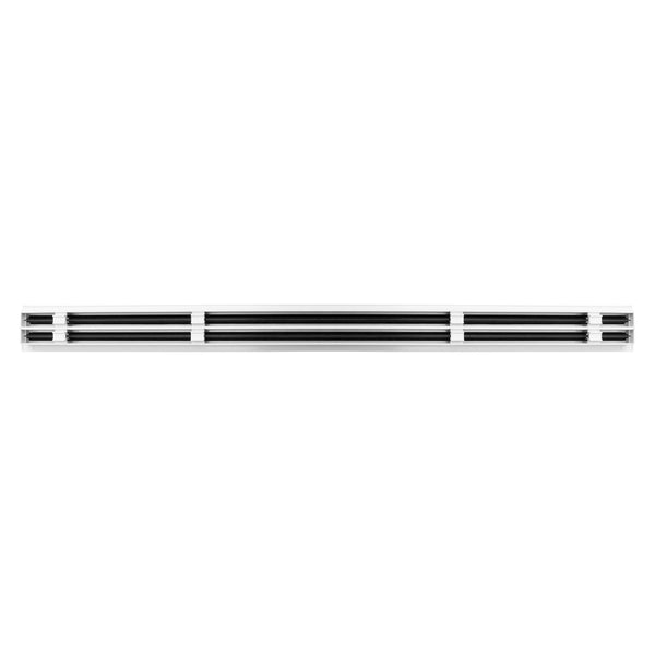 BUILDMART - 48 White Inch Linear Slot Diffuser - 2 Slot - Double Slot - Decorative Linear Air - Modern Vent Cover for Ceiling, Walls & Floors - Texas Buildmart