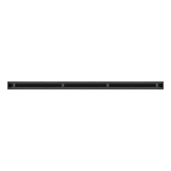 BUILDMART - 48 Black Inch Linear Slot Diffuser - 1 Slot - Single Slot - Decorative Linear Air - Modern Vent Cover for Ceiling, Walls & Floors - Texas Buildmart