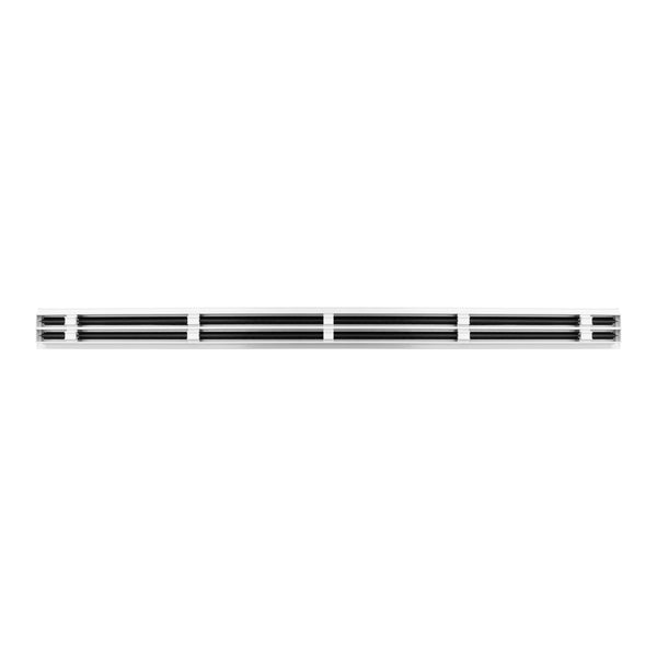 BUILDMART - 60 White Inch Linear Slot Diffuser - 2 Slot - Double Slot - Decorative Linear Air - Modern Vent Cover for Ceiling, Walls & Floors - Texas Buildmart