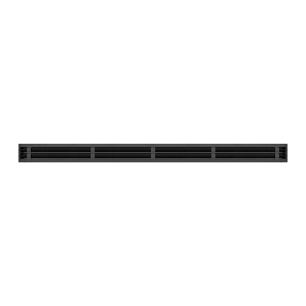 BUILDMART - 60 Black Inch Linear Slot Diffuser - 2 Slot - Double Slot - Decorative Linear Air - Modern Vent Cover for Ceilings, Walls & Floors - Texas Buildmart