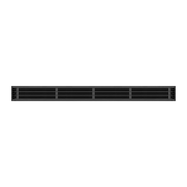 BUILDMART - 60 Black Inch Linear Slot Diffuser - 3 Slot - Triple Slot - Decorative Linear Air - Modern Vent Cover for Ceiling, Walls & Floors - Texas Buildmart