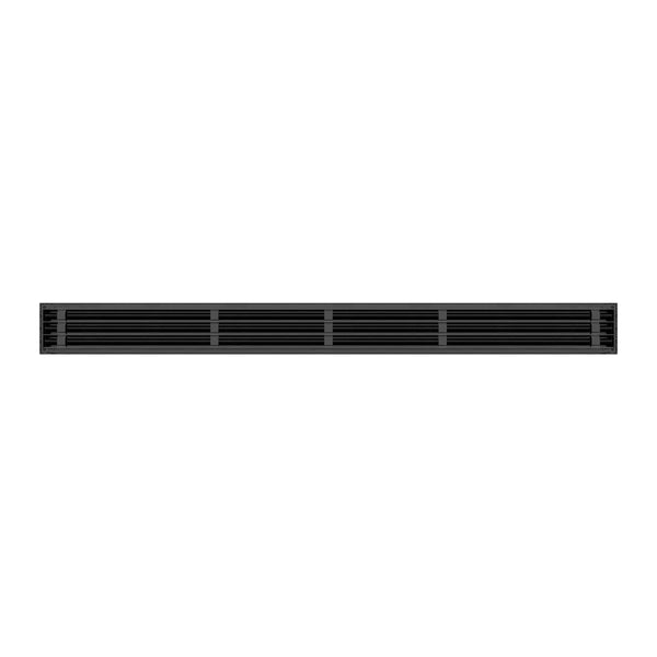 BUILDMART - 72 Black Inch Linear Slot Diffuser - 3 Slot - Triple Slot - Decorative Linear Air - Modern Vent Cover for Ceiling, Walls & Floors - Texas Buildmart