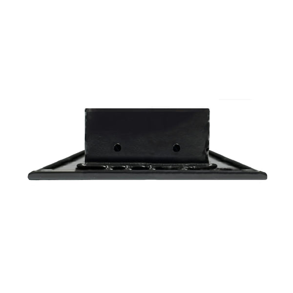 Side of 72 Inch 2 Slot Linear Air Vent Cover Black - 72 Inch 2 Slot Linear Diffuser Black - Texas Buildmart