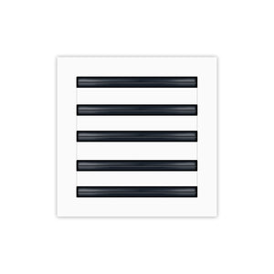 BUILDMART - 12" Linear Slot Diffuser - (2 Slot) Double Slot - Black