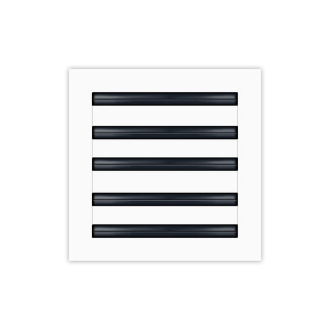 BUILDMART - 10x10 White Modern AC Vent Cover - Decorative Air Vent - Standard Linear Slot Diffuser - Register Grille for Ceiling, Walls & Floors - Texas Buildmart