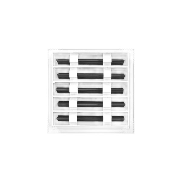 Back of 10x10 Modern Air Vent Cover White - 10x10 Standard Linear Slot Diffuser White - Texas Buildmart