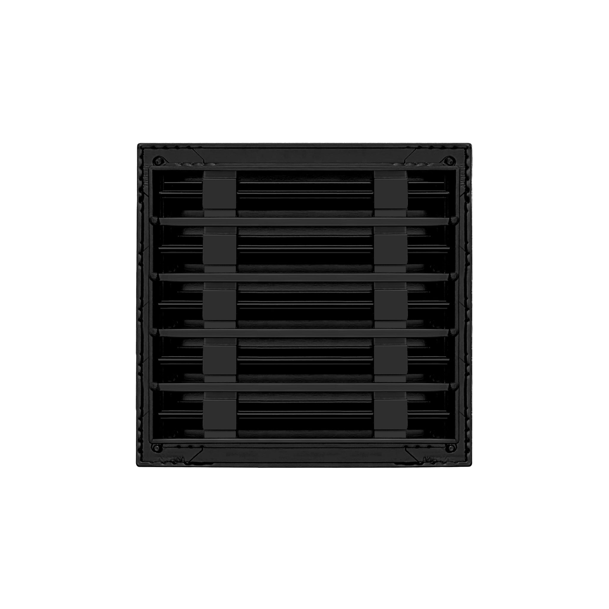 BUILDMART Moderne Lüftungsabdeckung – 55,9x10,2 Cm, Schwarz, Aluminium, Für Decken/Wände, Lineares Design