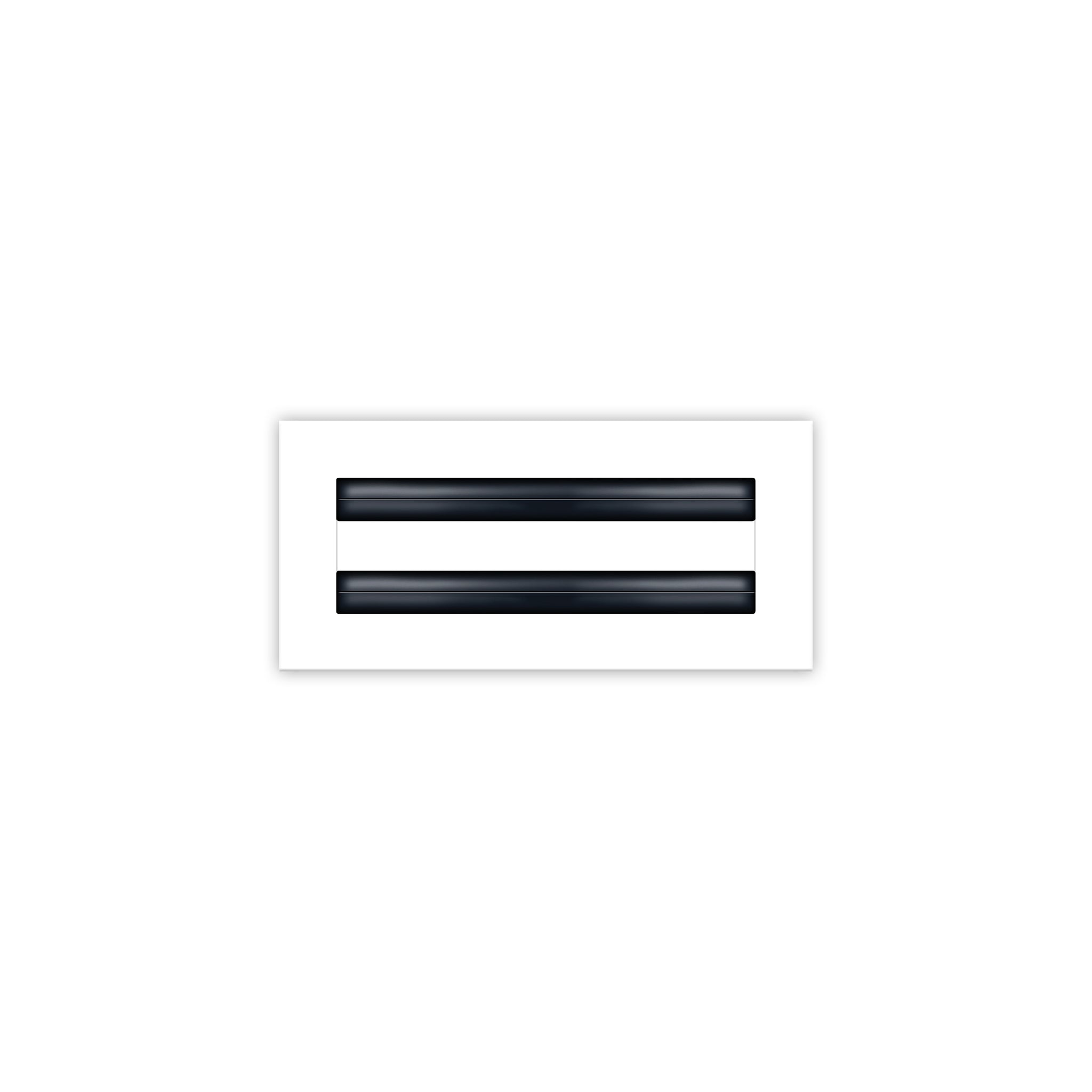 BUILDMART - 10x4 White Modern AC Vent Cover - Decorative Air Vent - Standard Linear Slot Diffuser - Register Grille for Ceiling, Walls & Floors - Texas Buildmart