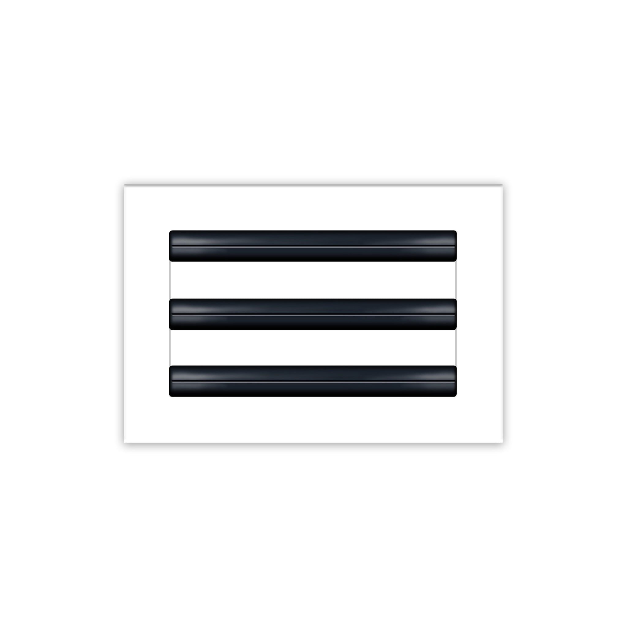 BUILDMART - 10x6 White Modern AC Vent Cover - Decorative Air Vent - Standard Linear Slot Diffuser - Register Grille for Ceiling, Walls & Floors - Texas Buildmart
