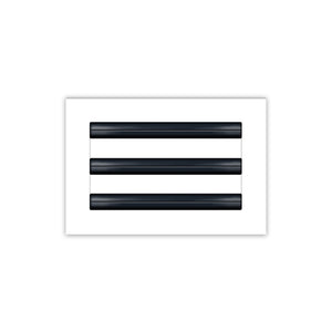 BUILDMART - 10x6 White Modern AC Vent Cover - Decorative Air Vent - Standard Linear Slot Diffuser - Register Grille for Ceiling, Walls & Floors - Texas Buildmart