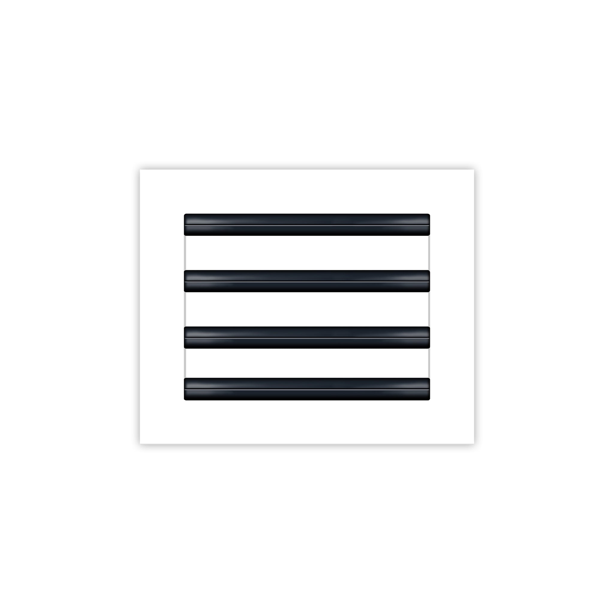 BUILDMART - 10x8 White Modern AC Vent Cover - Decorative Air Vent - Standard Linear Slot Diffuser - Register Grille for Ceiling, Walls & Floors - Texas Buildmart