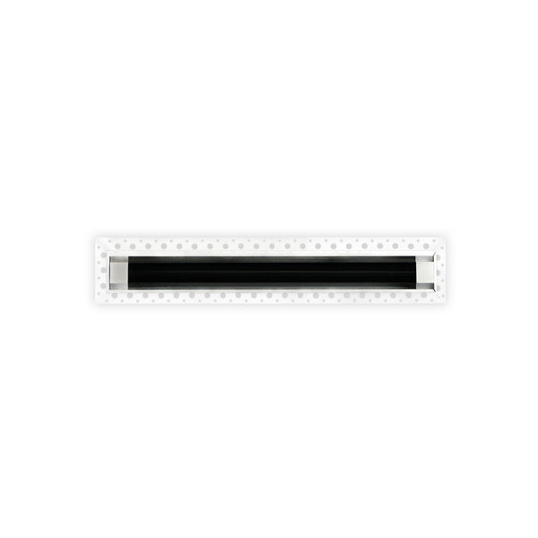 BUILDMART - 12" Linear Slot Diffuser - 1 Slot - MUD-IN Air Vent Cover - Drywall MUD IN White Air Vent - MUD Linear Slot Diffuser - Register Grille for Ceiling and Walls - Texas Buildmart