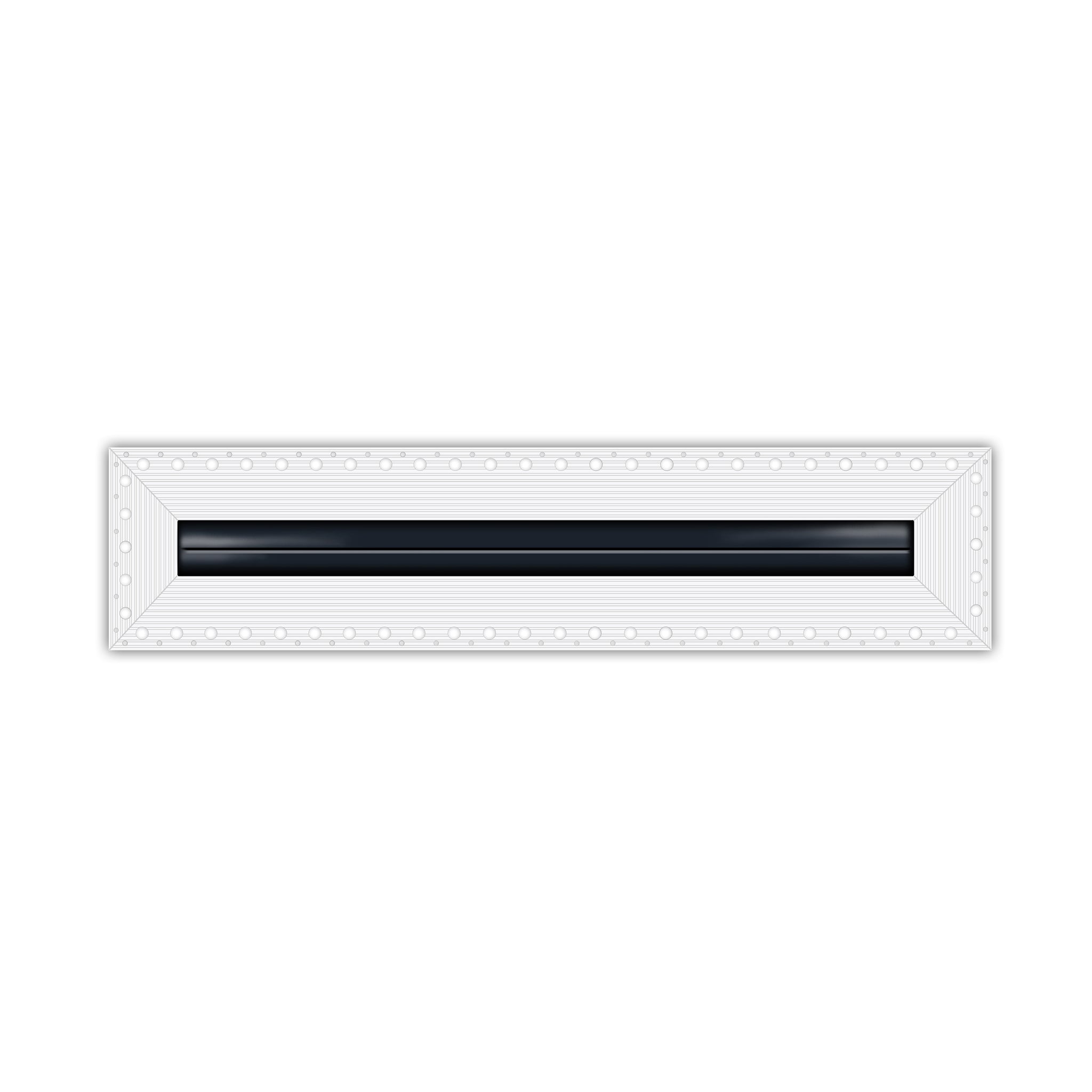 BUILDMART - 12" Linear Slot Diffuser - 1 Slot - MUD-IN Air Vent Cover - Drywall MUD IN White Air Vent - MUD Linear Slot Diffuser - Register Grille for Ceiling and Walls - Texas Buildmart