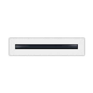 BUILDMART - 12" Linear Slot Diffuser - 1 Slot - MUD-IN Air Vent Cover - Drywall MUD IN White Air Vent - MUD Linear Slot Diffuser - Register Grille for Ceiling and Walls - Texas Buildmart