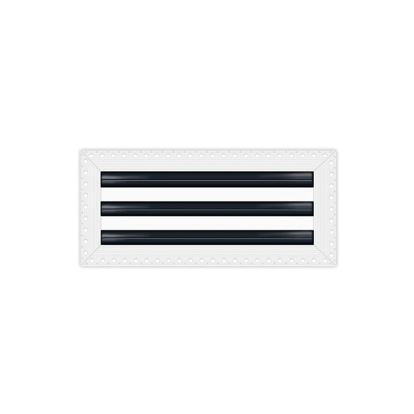 BUILDMART - 12-Inch MUD-IN Linear Slot Diffuser - 3 Slot - Air Vent Cover - Drywall MUD IN White Air Vent - MUD Linear Slot Diffuser - Register Grille for Ceiling and Walls - Texas Buildmart