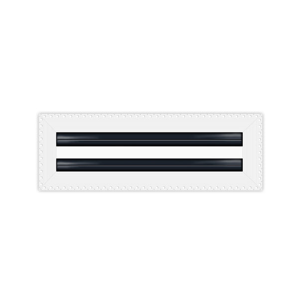 BUILDMART - 12x4 MUD-IN Air Vent Cover - Drywall MUD IN White Air Vent - MUD Linear Slot Diffuser - Register Grille for Ceiling and Walls - Texas Buildmart