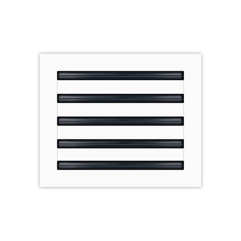 BUILDMART - 12x10 White Modern AC Vent Cover - Decorative Air Vent - Standard Linear Slot Diffuser - Register Grille for Ceiling, Walls & Floors - Texas Buildmart