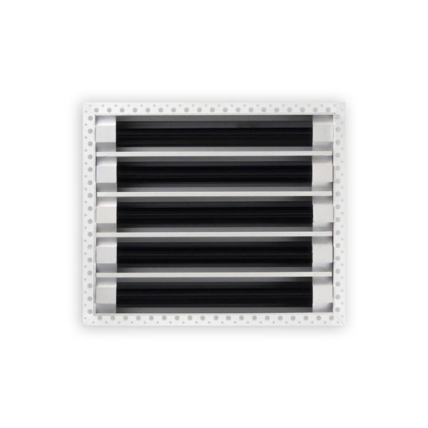 BUILDMART - 12x10 MUD-IN Air Vent Cover - Drywall MUD IN White Air Vent - MUD Linear Slot Diffuser - Register Grille for Ceiling and Walls - Texas Buildmart