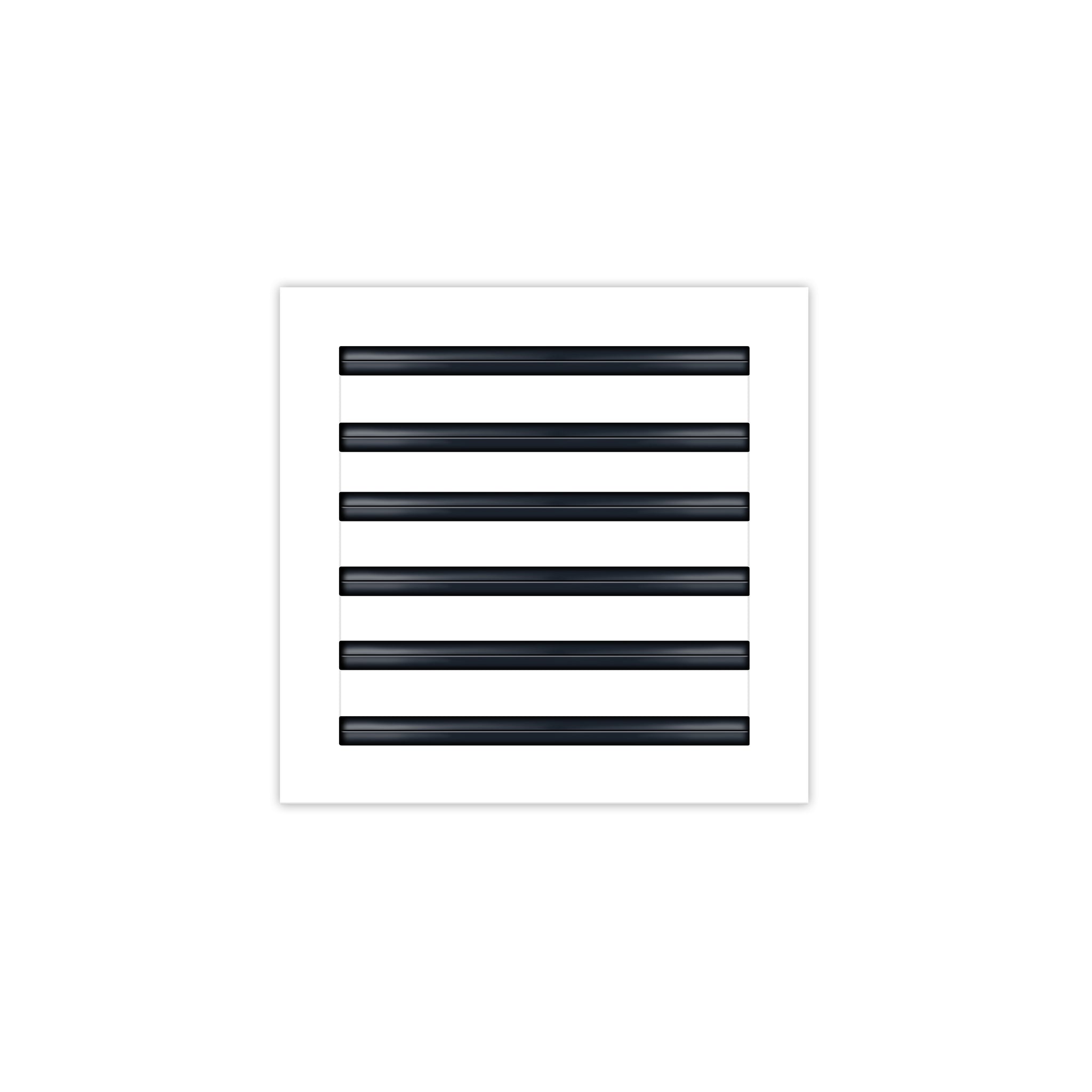 BUILDMART - 12x12 White Modern AC Vent Cover - Decorative Air Vent - Standard Linear Slot Diffuser - Register Grille for Ceiling, Walls & Floors - Texas Buildmart