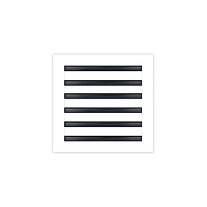 BUILDMART - 12x12 White Modern AC Vent Cover - Decorative Air Vent - Standard Linear Slot Diffuser - Register Grille for Ceiling, Walls & Floors - Texas Buildmart