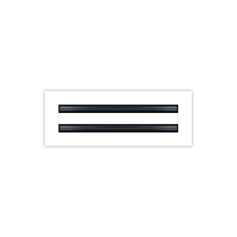 BUILDMART - 12x4 White Modern AC Vent Cover - Decorative Air Vent - Standard Linear Slot Diffuser - Register Grille for Ceiling, Walls & Floors - Texas Buildmart