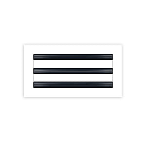 BUILDMART - 12x6 White Modern AC Vent Cover - Decorative Air Vent - Standard Linear Slot Diffuser - Register Grille for Ceiling, Walls & Floors - Texas Buildmart