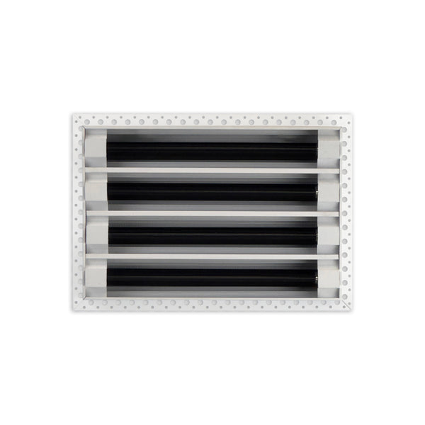 BUILDMART - 12x8 MUD-IN Air Vent Cover - Drywall MUD IN White Air Vent - MUD Linear Slot Diffuser - Register Grille for Ceiling and Walls - Texas Buildmart