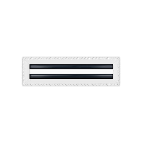 BUILDMART - 14x4 MUD-IN Air Vent Cover - Drywall MUD IN White Air Vent - MUD Linear Slot Diffuser - Register Grille for Ceiling and Walls - Texas Buildmart