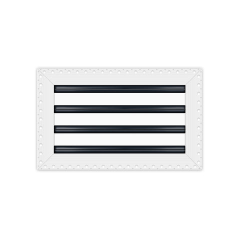 BUILDMART - 14x8 MUD-IN Air Vent Cover - Drywall MUD IN White Air Vent - MUD Linear Slot Diffuser - Register Grille for Ceiling and Walls - Texas Buildmart