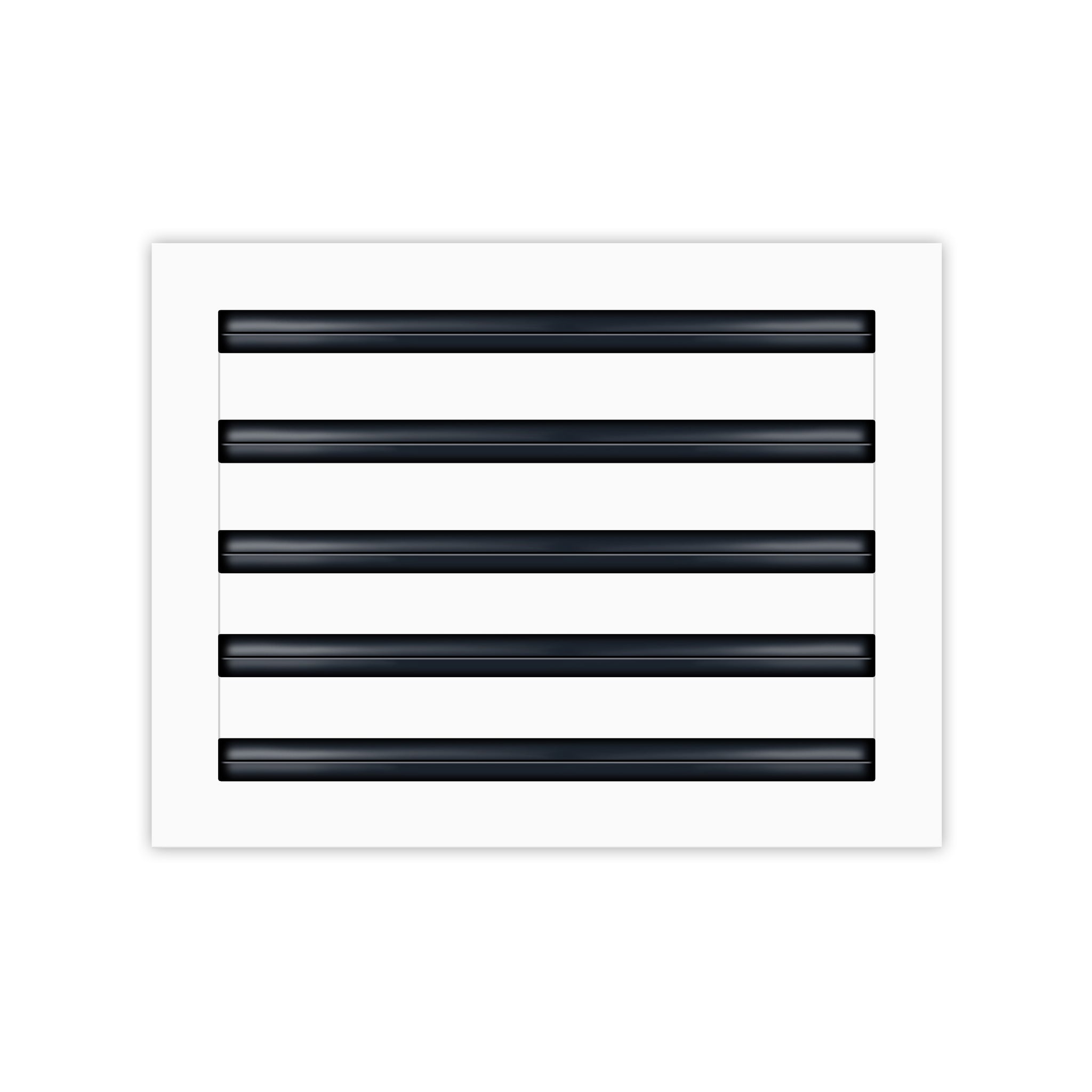 BUILDMART - 14x10 White Modern AC Vent Cover - Decorative Air Vent - Standard Linear Slot Diffuser - Register Grille for Ceiling, Walls & Floors - Texas Buildmart