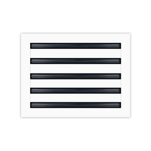 BUILDMART - 14x10 White Modern AC Vent Cover - Decorative Air Vent - Standard Linear Slot Diffuser - Register Grille for Ceiling, Walls & Floors - Texas Buildmart