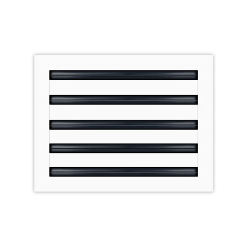 BUILDMART - 14x10 White Modern AC Vent Cover - Decorative Air Vent - Standard Linear Slot Diffuser - Register Grille for Ceiling, Walls & Floors - Texas Buildmart