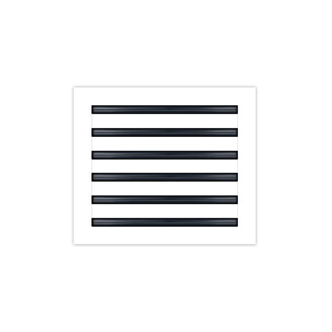 BUILDMART - 14x12 White Modern AC Vent Cover - Decorative Air Vent - Standard Linear Slot Diffuser - Register Grille for Ceiling, Walls & Floors - Texas Buildmart