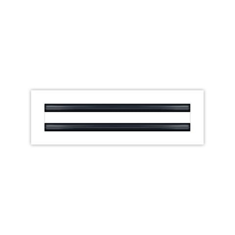 BUILDMART - 14x4 White Modern AC Vent Cover - Decorative Air Vent - Standard Linear Slot Diffuser - Register Grille for Ceiling, Walls & Floors - Texas Buildmart