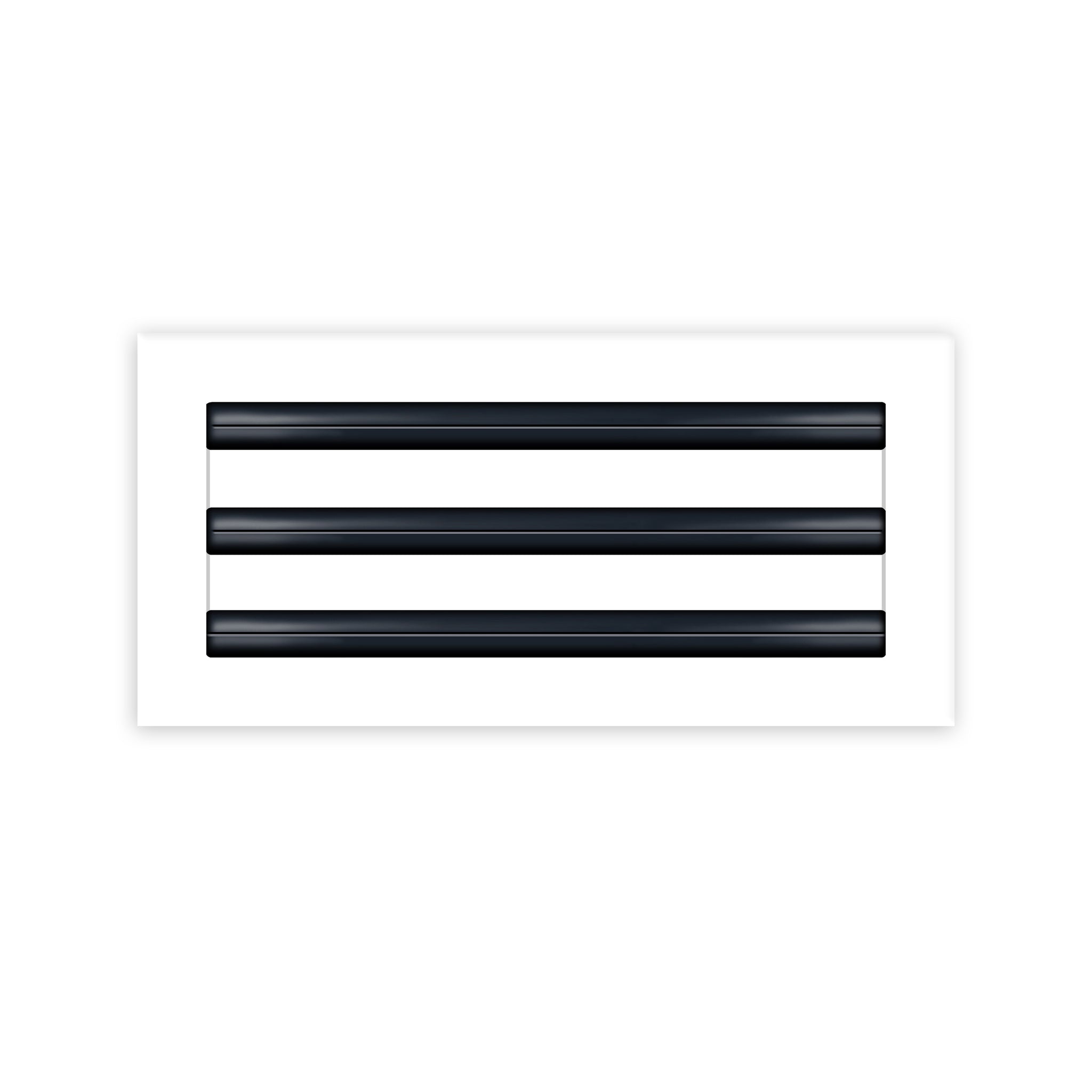 BUILDMART - 14x6 White Modern AC Vent Cover - Decorative Air Vent - Standard Linear Slot Diffuser - Register Grille for Ceiling, Walls & Floors - Texas Buildmart