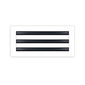 BUILDMART - 14x6 White Modern AC Vent Cover - Decorative Air Vent - Standard Linear Slot Diffuser - Register Grille for Ceiling, Walls & Floors - Texas Buildmart