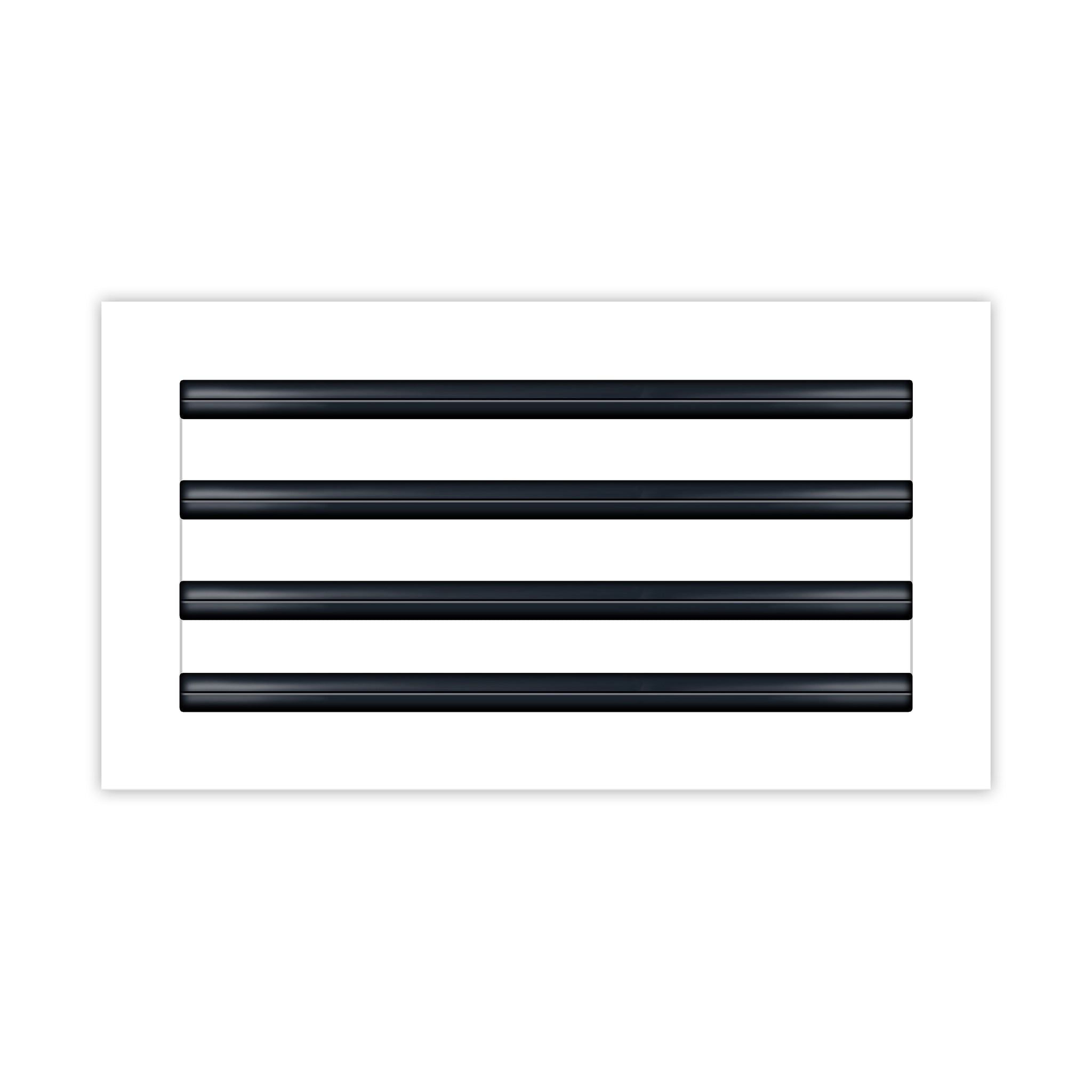 BUILDMART - 14x8 White Modern AC Vent Cover - Decorative Air Vent - Standard Linear Slot Diffuser - Register Grille for Ceiling, Walls & Floors - Texas Buildmart