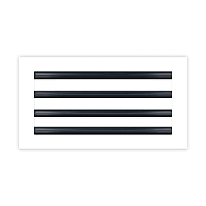 BUILDMART - 14x8 White Modern AC Vent Cover - Decorative Air Vent - Standard Linear Slot Diffuser - Register Grille for Ceiling, Walls & Floors - Texas Buildmart
